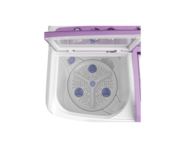 Godrej 8 Kg 5 star Semi-Automatic Top Loading Washing Machine,Tri-Roto Scrub Pulsator, Tough Glass Lid (WS EDGE 80 5.0 TB3 M LVDR,Lavender) - Image 7