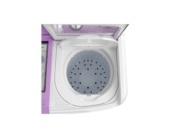 Godrej 8 Kg 5 star Semi-Automatic Top Loading Washing Machine,Tri-Roto Scrub Pulsator, Tough Glass Lid (WS EDGE 80 5.0 TB3 M LVDR,Lavender) - Image 8
