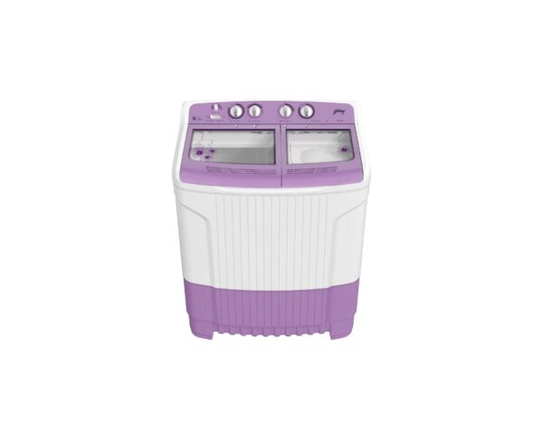 Godrej 8 Kg 5 star Semi-Automatic Top Loading Washing Machine,Tri-Roto Scrub Pulsator, Tough Glass Lid (WS EDGE 80 5.0 TB3 M LVDR,Lavender)