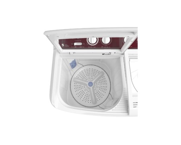 Godrej Edge Classic 7.2 Kg Semi-Automatic Top Loading Washing Machine,Tri-Roto Scrub Pulsator, Tough Glass Lid (WS EDGE CLS+ 7.2 TN3 M WNRD, Wine Red) - Image 6