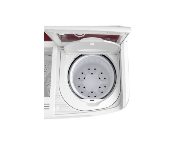Godrej Edge Classic 7.2 Kg Semi-Automatic Top Loading Washing Machine,Tri-Roto Scrub Pulsator, Tough Glass Lid (WS EDGE CLS+ 7.2 TN3 M WNRD, Wine Red) - Image 7