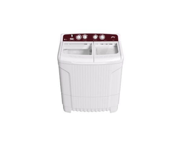 Godrej Edge Classic 7.2 Kg Semi-Automatic Top Loading Washing Machine,Tri-Roto Scrub Pulsator, Tough Glass Lid (WS EDGE CLS+ 7.2 TN3 M WNRD, Wine Red)