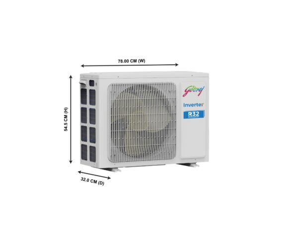 Godrej 1.5 Ton 3 Star Copper, 5 in 1 Convertible,anti-corrosive blue fin coating Inverter Split AC (SIC 18TTC3-WWB) - Image 2