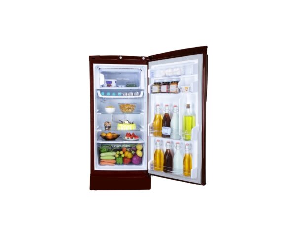 Godrej 215L 3 Star Direct Cool Single Door Refrigerator with large storage shelves and 20L vegetable storage (RD EDGEPRO 225C TAF MN WN, Marine Wine) - Image 4