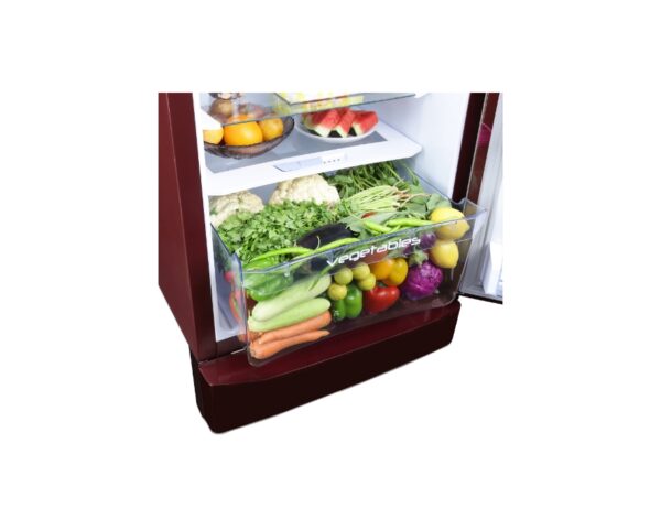 Godrej 215L 3 Star Direct Cool Single Door Refrigerator with large storage shelves and 20L vegetable storage (RD EDGEPRO 225C TAF MN WN, Marine Wine) - Image 2