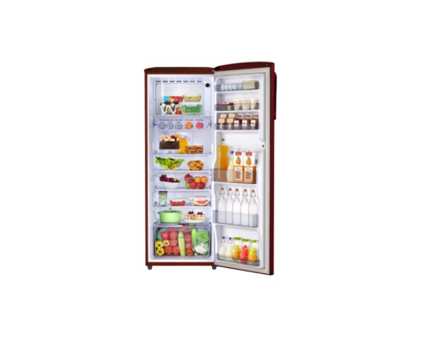 Godrej 268L 3 Star Direct Cool Single Door Refrigerator with curved door design and Turbo Cooling Technology (RD EMARVEL 290C THI FU WN, Fusion Wine) - Image 3